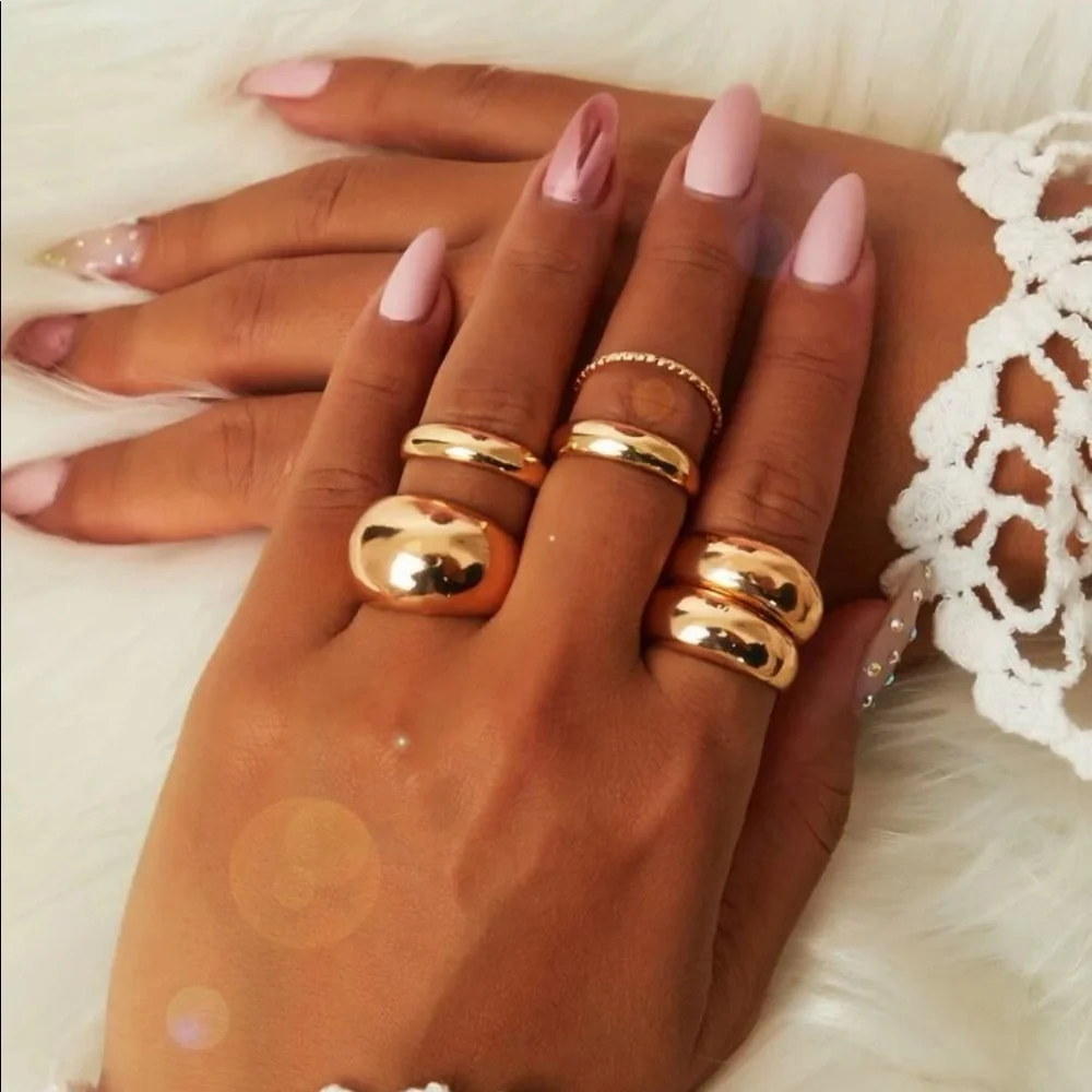 ✨Metallic Smooth Rings✨ - Picture 3 of 3